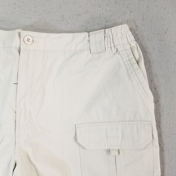 Basic Addition cargo hiking shorts men's XL extra large beige Comfort waist New - Picture 3 of 13